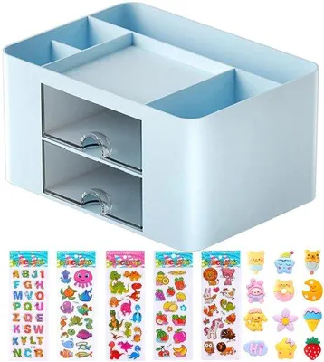 Image de Organiseur de bureau - Multifonctionnel - 5 compartiments - Disponible en plusieurs couleurs