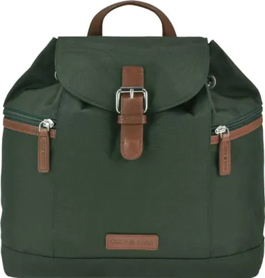 Produktbild von Greenburry Rucksack Nylon 32x28cm "Heidi" Cityrucksack Damen klein grün