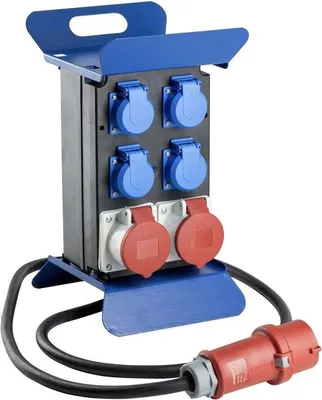 Produktbild von AS Schwabe 60504 STECKY Stromverteiler 400V I 16 A 1 CEE-Stecker 16 A, 5polig 400 V IP44 (60504)
