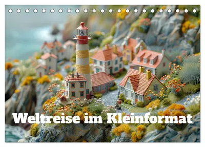 Produktbild von Weltreise im Kleinforma (Tischkalender 2027 DIN A5 quer), CALVENDO Monatskalender