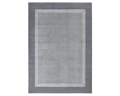 Zdjęcie produktu dla Dywan nowoczesny do salonu 120x170cm, wzór szary z miękkim włosem