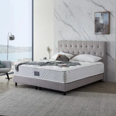Produktbild von Boxspringbett Modell 211 mit Taschenfederkernmatratze
