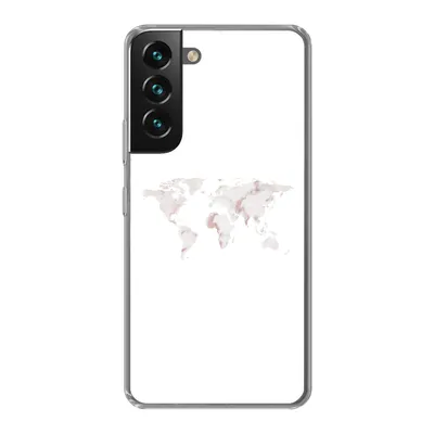 Produktbild von MuchoWow® Handyhülle Schutzhülle Hülle für Samsung Galaxy S22 Weltkarte - Marmor - Karte Silikon Softcase Handy Hülle - Mobiltelefonhülle
