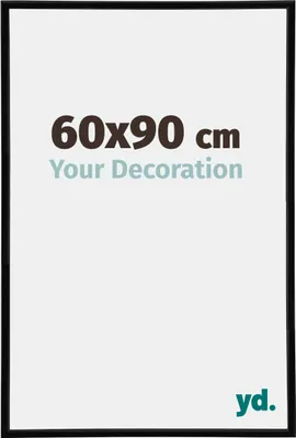 A product image showing a frame with text indicating size and a brand logo.