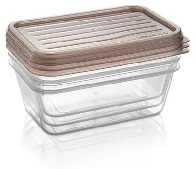 Obrázek produktu pro Dózy s víkem 4FOOD 1,0 l, 3 ks