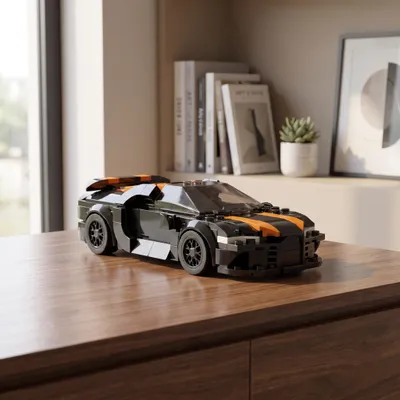 Produktbild von BlockBuddie™ Supersportwagen Klemmbaustein Modell 344 Teile Speed Serie Bausatz Spielzeug Geschenk für Kinder