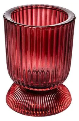 Produktbild von SANDRA RICH, "GOBLET", Teelichthalter, Teelichtglas 10cm BURGUND