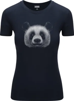 Produktbild von Diarbo Damen T-Shirt mit Aufdruck Wildtierporträts Pandakopf Dunkelblau Gr.XXL