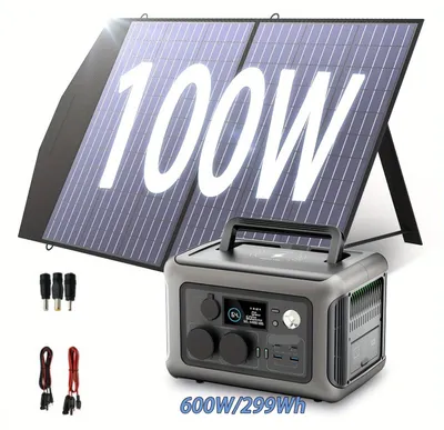 Produktbild von Tragbare Powerstation – Solargenerator – Notstromversorgung – Camping-Akku – 299 Wh Kapazität