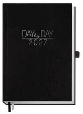 Produktbild von Organizer Day by Day Schwarz A5 2027