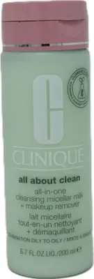 Immagine prodotto di Latte detergente delicato per pelli grasse (Latte micellare detergente tutto in uno + struccante), 200 ml