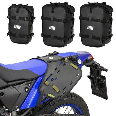 Obrázok produktu pre SCHNORR BagHub + bočné tašky, sada 3 ks, 42 l, mäkké tašky na motorku – kompatibilné s modelom Yamaha Ténéré 700