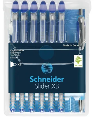 Produktbild von Schneider AG Slider Basic, Stick-Kugelschreiber, Blau, 7 Stück(e), Extradick