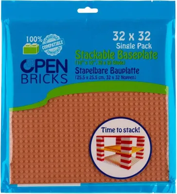 Image de Open Bricks Plaque de base 32x32 marron clair 0 0 STK