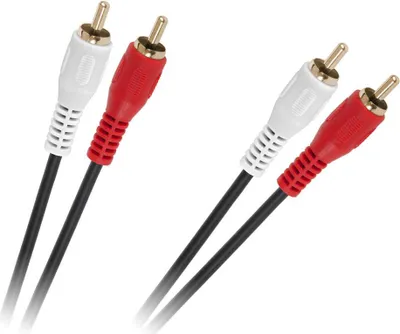 Obrázek produktu pro KPO2613-1.5 2 x RCA - 2 x RCA 1,5 m kabel černý 4