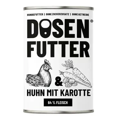 Produktbild von Schnauze & Co. Dosenfutter Huhn mit Karotte 6 x 800g