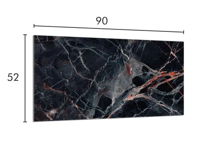 Imagen del producto de Protector de vitrocerámica para cocina, 90x52 cm, diseño mármol
