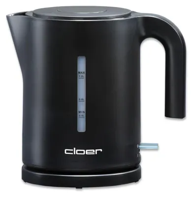 Produktbild von Cloer 4120, 1,2 l, 2200 W, Schwarz, Wasserstandsanzeige, Überhitzungsschutz, Drahtlos