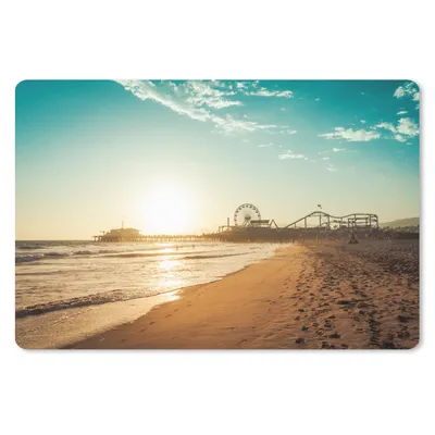 Produktbild von MuchoWow® Mauspad Mousepad Strand - Meer - Sonnenuntergang - Riesenrad 27x18 cm - Mousepads - Maus Mat - Pad - Mausunterlage - Büroartikel - Desk Matten