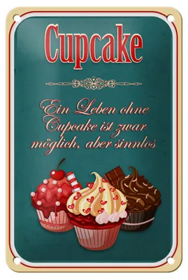 Produktbild von Blechschild Spruch 12x18cm Leben ohne ist möglich sinnlos