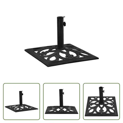 Immagine prodotto di The Living Store Supporto per ombrellone nero 47x47x33 cm in ghisa