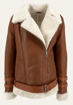 Produktbild von Shearling Lammfelljacke – Edler Komfort im stilvollen Fliegerstyle - Größe: XL