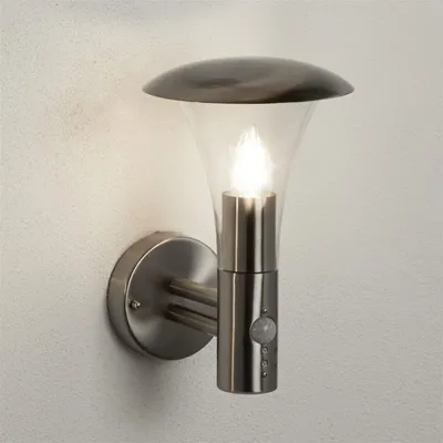 Produktbild von Zeitgenössische Wandleuchte Stahldraht Chrom 1 Licht E27