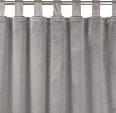 Zdjęcie produktu dla Zasłona VILA velvetowa na szelkach 265x225 szara  Homede
