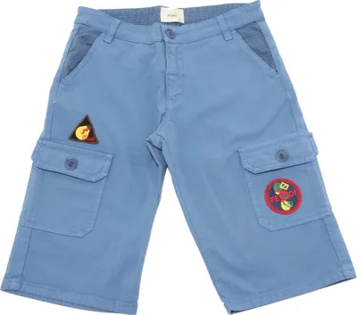 Zdjęcie produktu dla 1302S bermudy bimbo FENDI pantalone corto blu short pant kid