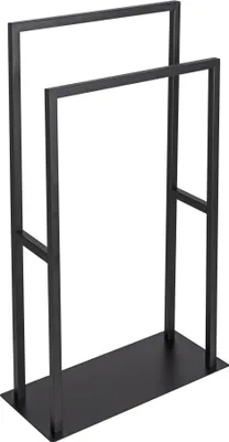 Produktbild von WENKO Handtuchhalter Rivaltana Kleiderständer Freistehend Edelstahl Schwarz