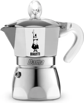 Produktbild von Bialetti Dama Pure Ice, Mokka-Kanne, 0,075 l, Metallisch, Aluminium, 1 Tassen, Dama Pure Ice