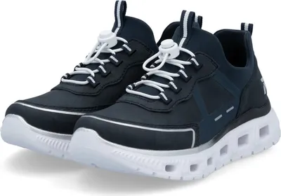 Produktbild von Rieker Damen Sneaker Schlupfschuh Gummizug gepolstert Memosoft M6062, Größe:38 EU, Farbe:Blau