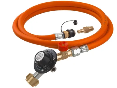 Produktbild von GOK Regler-Schlauch-Set für Gas-Kartuschen-Geräte (z.B. SKOTTI© etc.), Variante:Euro 7/16-28 UNEF