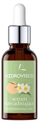 SERUM DO TWARZY NAWADNIAJĄCE NA PROMIENNĄ CERĘ 30 ml - UZDROVISCO (BEZOLEJOWA)