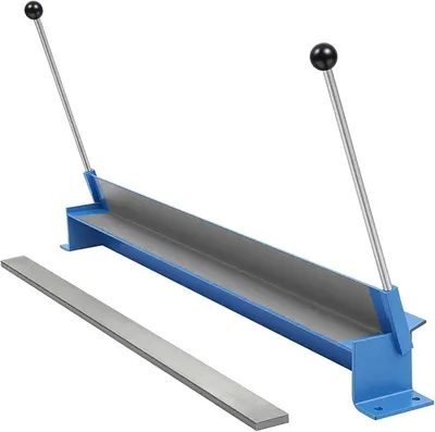 Produktbild von Manuelle Blechbiegemaschine mit 90° Biegewinkel, Biegemaschine Schraubstock, Abkantbank für Metallbau, Werkstatt und werkstatt