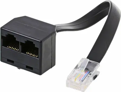 Produktbild von S/CONN maximum connectivity 71231-8, 0,1 m, RJ-45, 2 x RJ-45, Schwarz