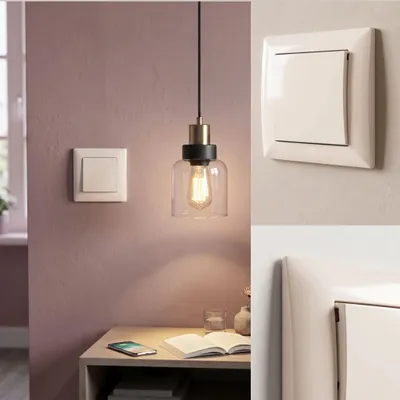 Productafbeelding van Enkele Schakelaar Toolight Jnh006-W Beige