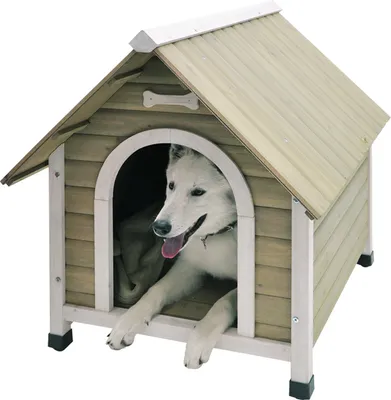 Image de Niche pour chien "CIVETTA 2 JAVA" L x l x H : 84 x 70 x 82 cm