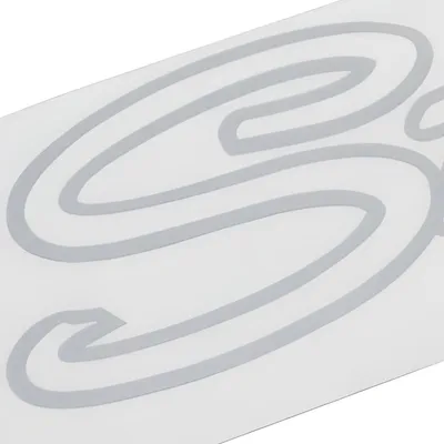 Produktbild von Klebeetikett mit STAGE6 Logo Schriftzug 200 x 60 mm in Silber