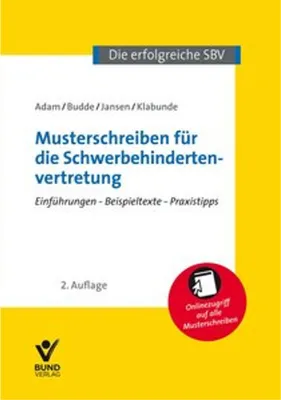Obrázok produktu pre Musterschreiben für die Schwerbehindertenvertretung