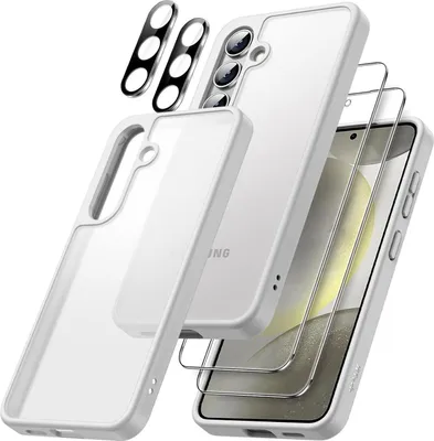 Obrázok produktu pre JETech Samsung Galaxy S24 5G matné puzdro 5 v 1 s ochrannou fóliou a ochranou fotoaparátu