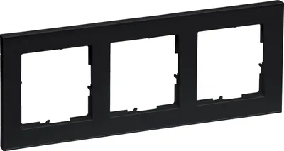 Obrázek produktu pro Legrand SEANO+, trojitý rámeček, černý lakovaný, 1 ks.