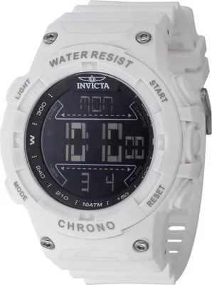 Produktbild von Invicta Racing Digital 47524 Herrenuhr - Quarzwerk - Kunststoff mit schwarzem Zifferblatt - 52 mm