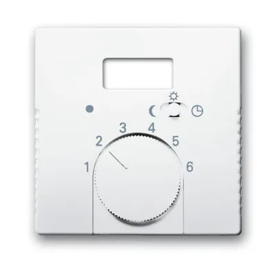Produktbild von BJ carat Thermostat-Abdeckung 1795TA-84 mit Schalter davos/ studioweiss