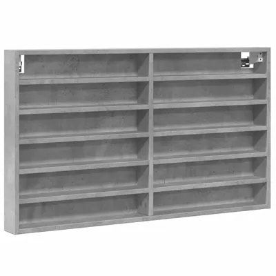 Obrázek produktu pro vidaXL Vitrína betonová šedá 100x8,5x58 cm materiál na bázi dřeva