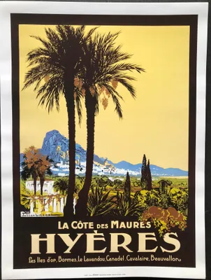 Productafbeelding van Hyères - Côte des Maures - PLM / Julien Lacaze - Poster, 30x40 cm