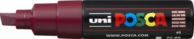 Produktbild von POSCA uni PC-8K, 1 Stück(e), Rot, Meißel, Schwarz, Rot, 8 mm, Tinte auf Wasserbasis