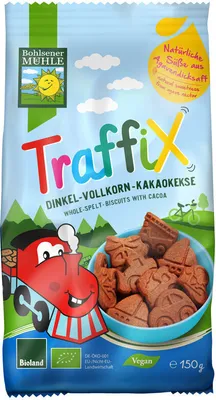 Produktbild von Bohlsener Mühle TraffiX Dinkel-Vollkorn-Kakaokekse -- 125g
