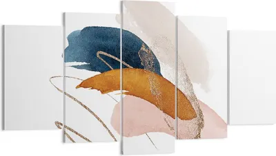 Produktbild von Bild auf Leinwand - Leinwandbild - 5 Teile - Die Farben Abstraktion Stück - 160x85cm - Wand Bild - Wanddeko - Wandbilder - Leinwanddruck - Bilder - Wanddekoration - Leinwand bilder - EA160x85-5100