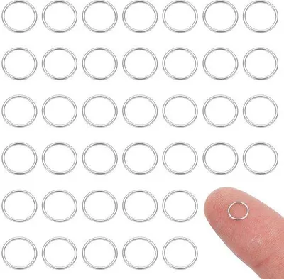 Productafbeelding van 925 Sterling zilveren springringen voor sieraden maken, 50 stuks